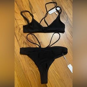 Black strappy Meshki bikini